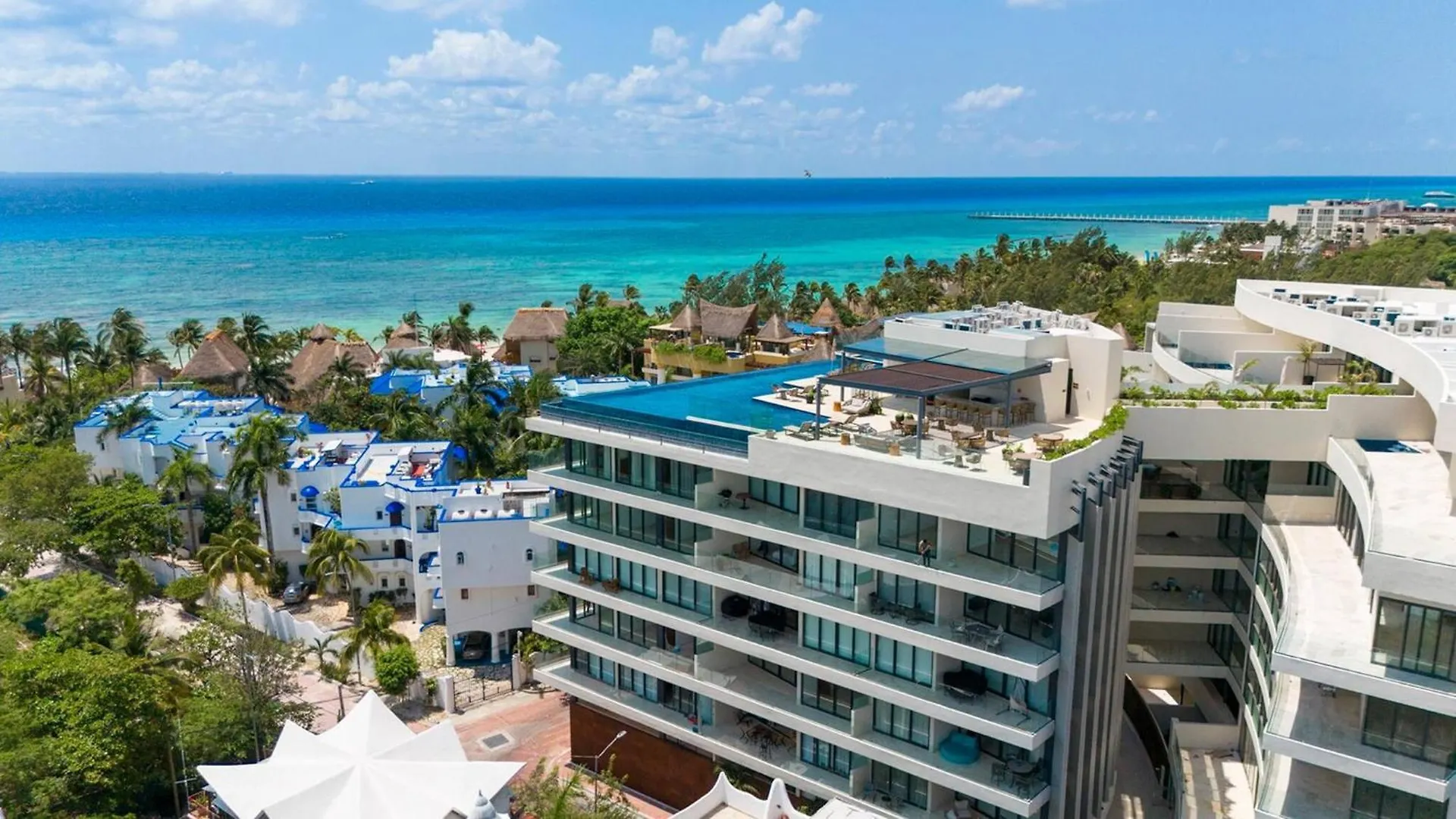Luxury 3 Bedroom Condo With Ocean View & Pool - Marila 503 Playa del Carmen Lägenhet